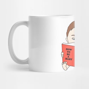 Baby reading a book Mug